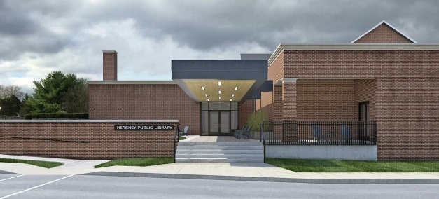 Artistic rendering of the family entrance.